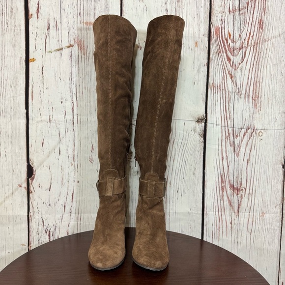 BCBGeneration women’s Brown Suede Leather above the Knee-High Boots size 6.5 GUC - Picture 11 of 14